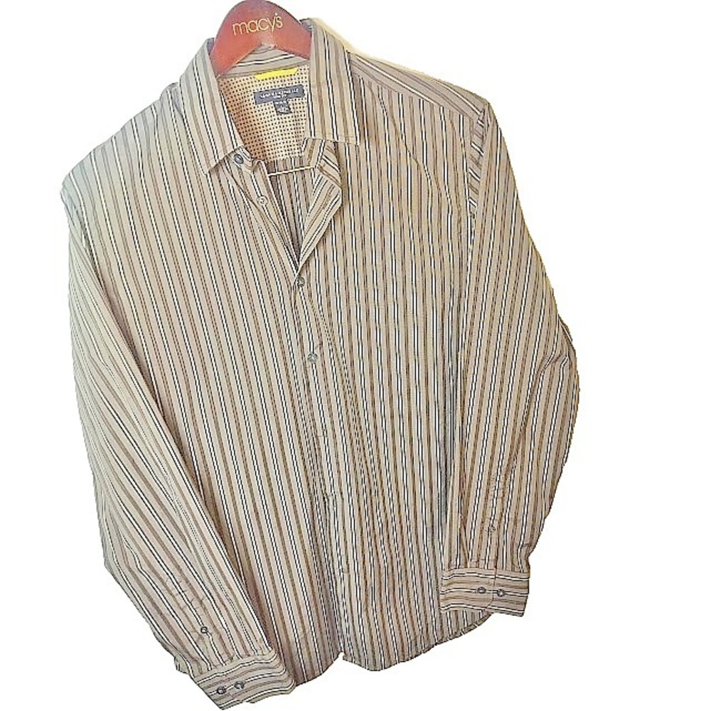Banana Republic Non-Iron Slim Fit Dress Shirt GraySize L 16-16 1/2